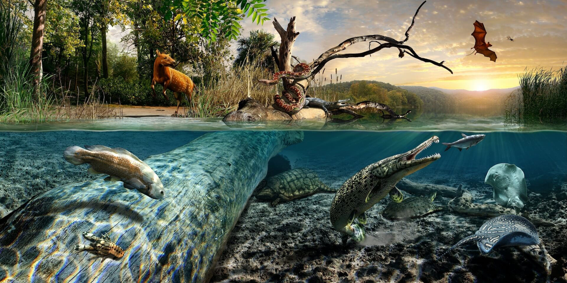 Eocene Period - Green River - Artist: Julius T. Csotonyi